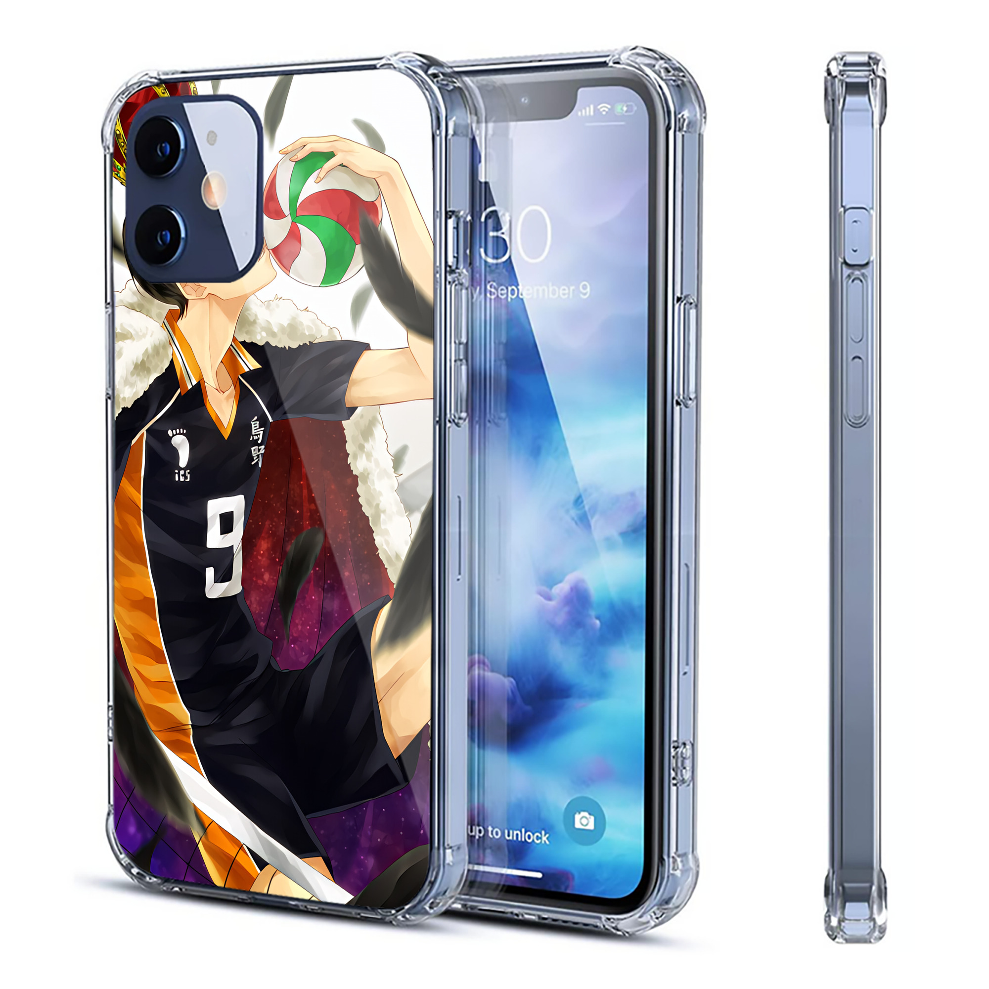 （画像用） ハイキュー!! Haikyu!! 【iPhone 12シリーズ対応】透明スマホケース（クリアソフトケース）